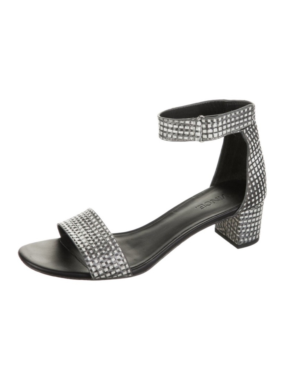 VINCE Rita Leather Block Heel Sandals